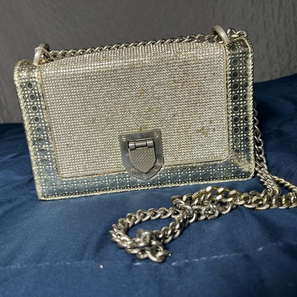 Silver Rhinestone Crossbody Bag - Picture 6 of 15
